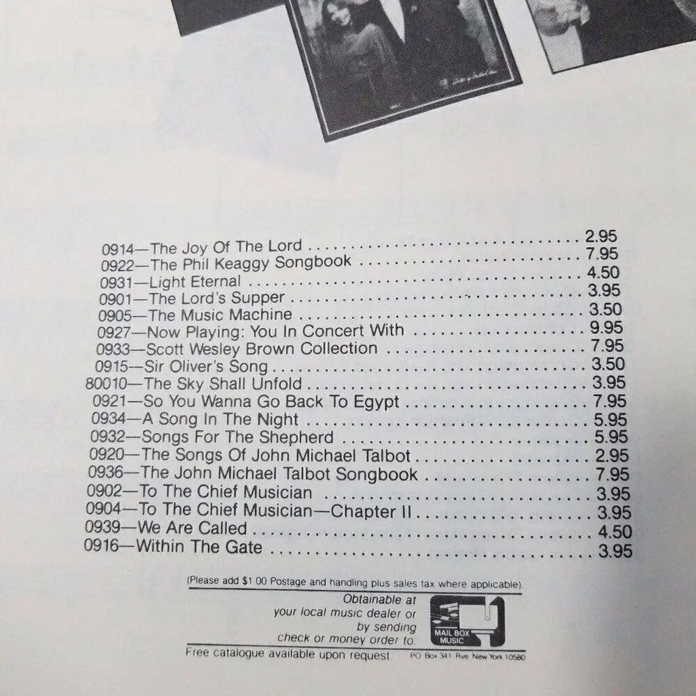 Vintage Sheet Music 1983 Come Love The Lord 64 Praise Songs Religious Worship